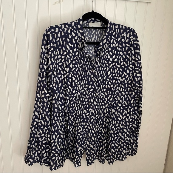 3.1 Phillip Lim Silk Flowy Button Down Blouse - Picture 5 of 9